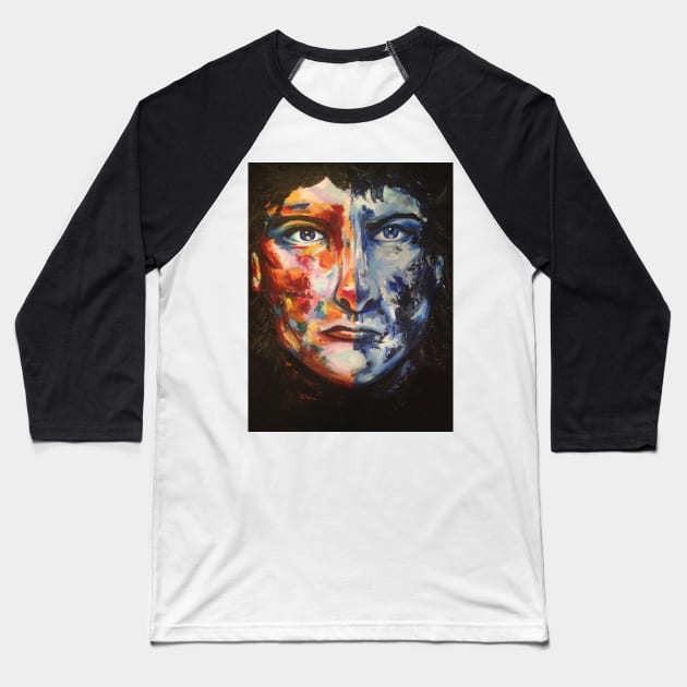 Two Faces Baseball T-Shirt by NJORDUR